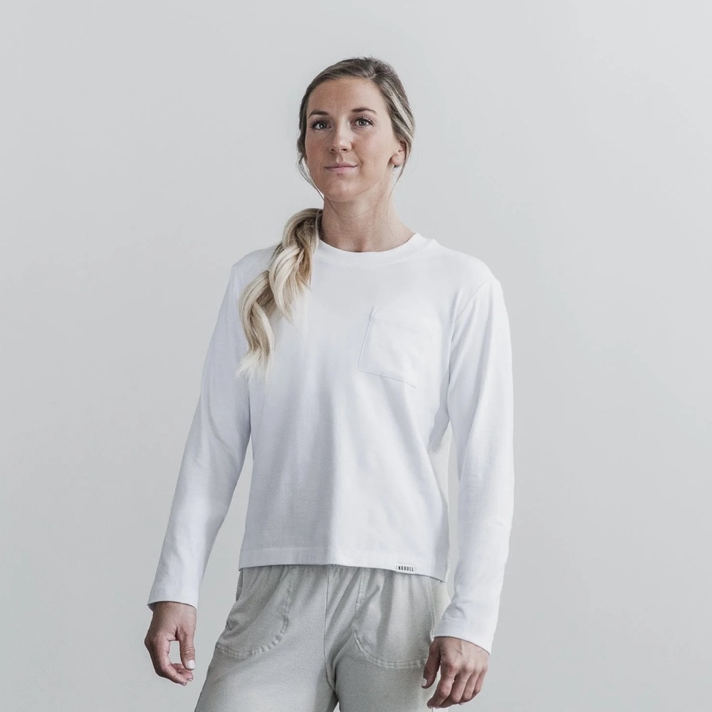Nobull Heavyweight Long Sleeve Pocket Boxy Tee